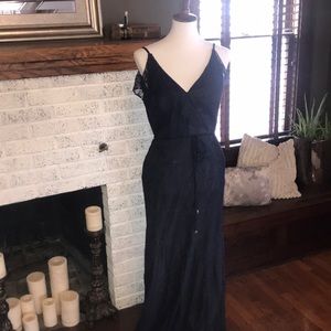 Navy Lace Sample Jenny Yoo Formal Dress